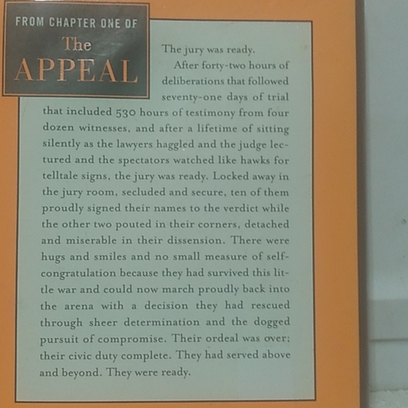 "The Appeal" by John Grisham. Hardback - Picture 2 of 6